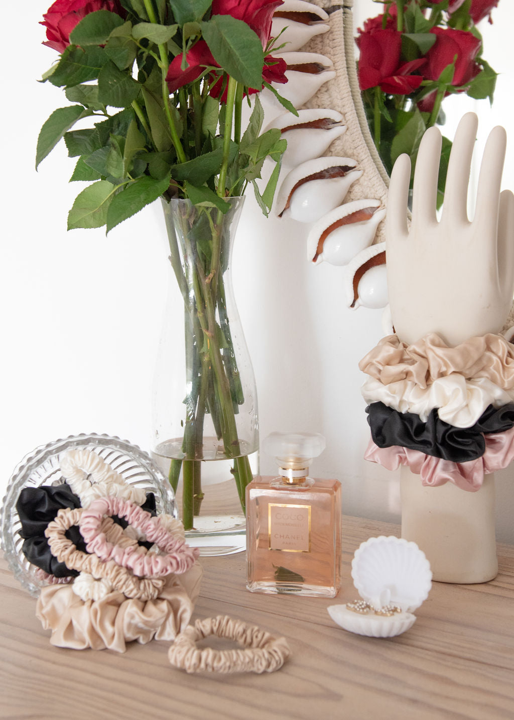 Slim Silk Scrunchies (4 Pack)