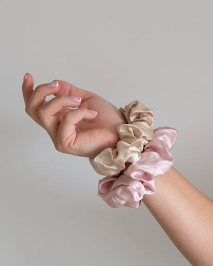 Large Silk Scrunchies (3 Pack)